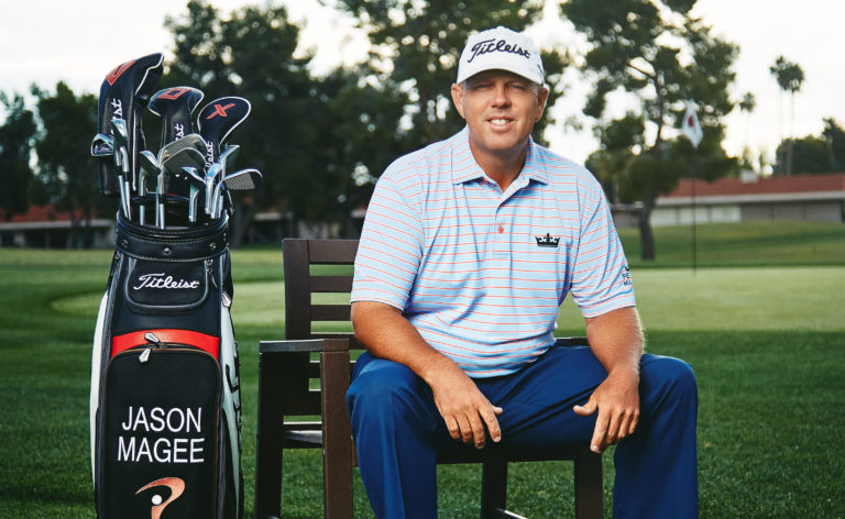 Against the wind: Jason Magee takes a swing at conventional golf