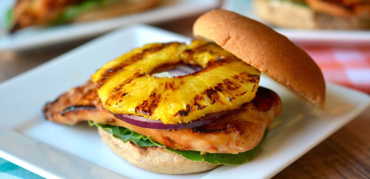 Grilled Teriyaki Chicken and Pineapple Sandwiches