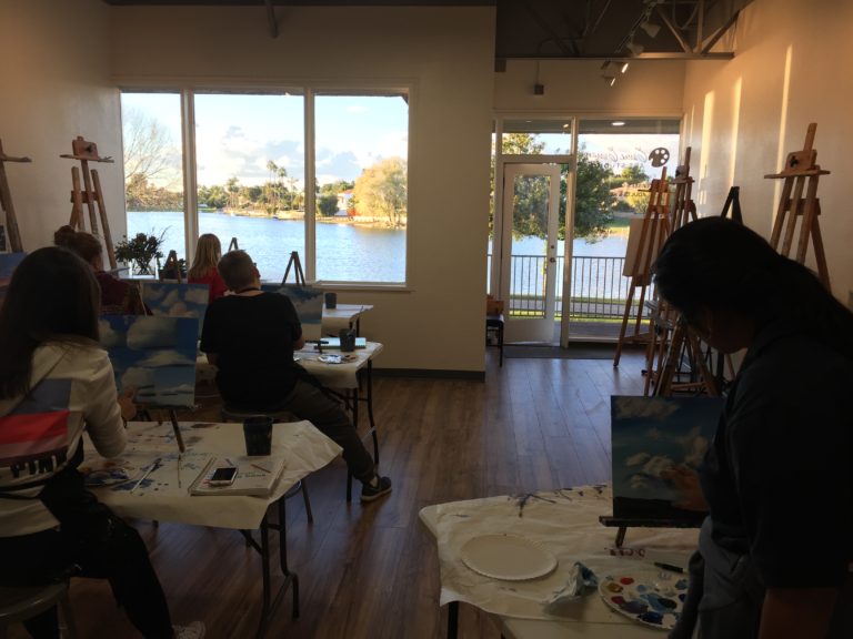 Palette to Palate art class