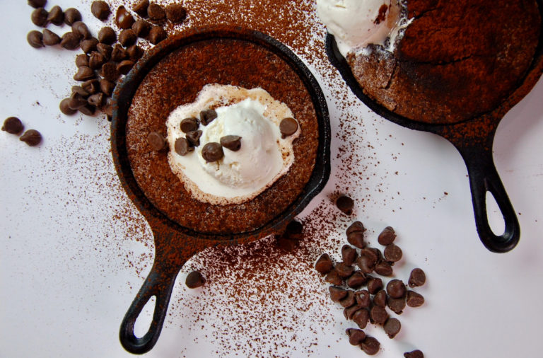 Mini Chocolate Brownie Skillets