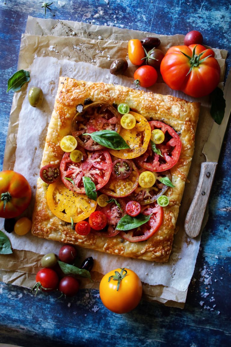 Heirloom Tomato & Olive Tarte