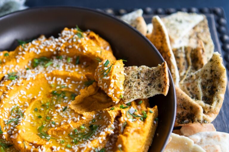 Paprika-Roasted Carrot Hummus