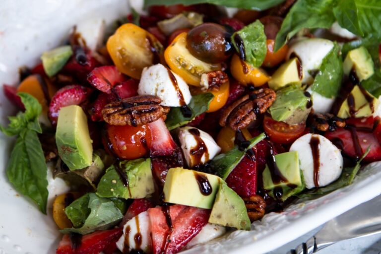 Strawberry Salad with Balsamic Drizzle