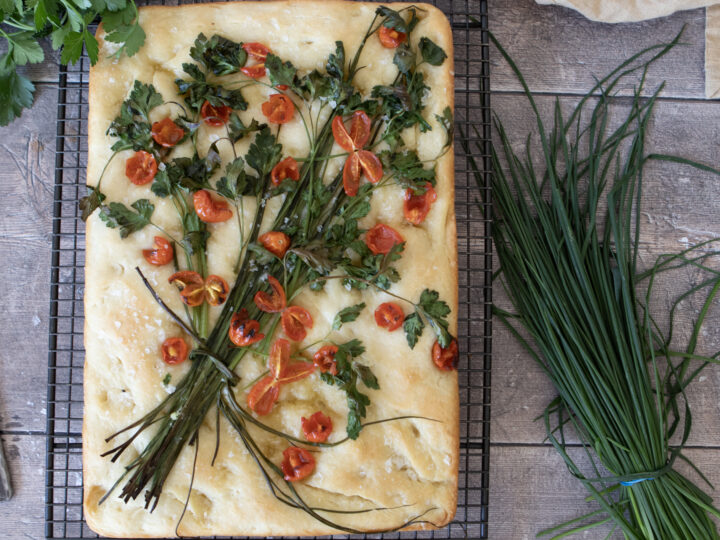 Spring Bouquet Focaccia
