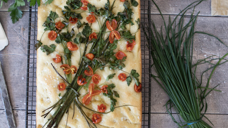 Spring Bouquet Focaccia